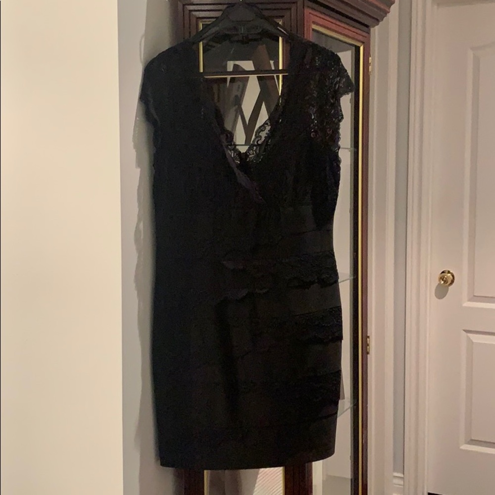 Black lace dress